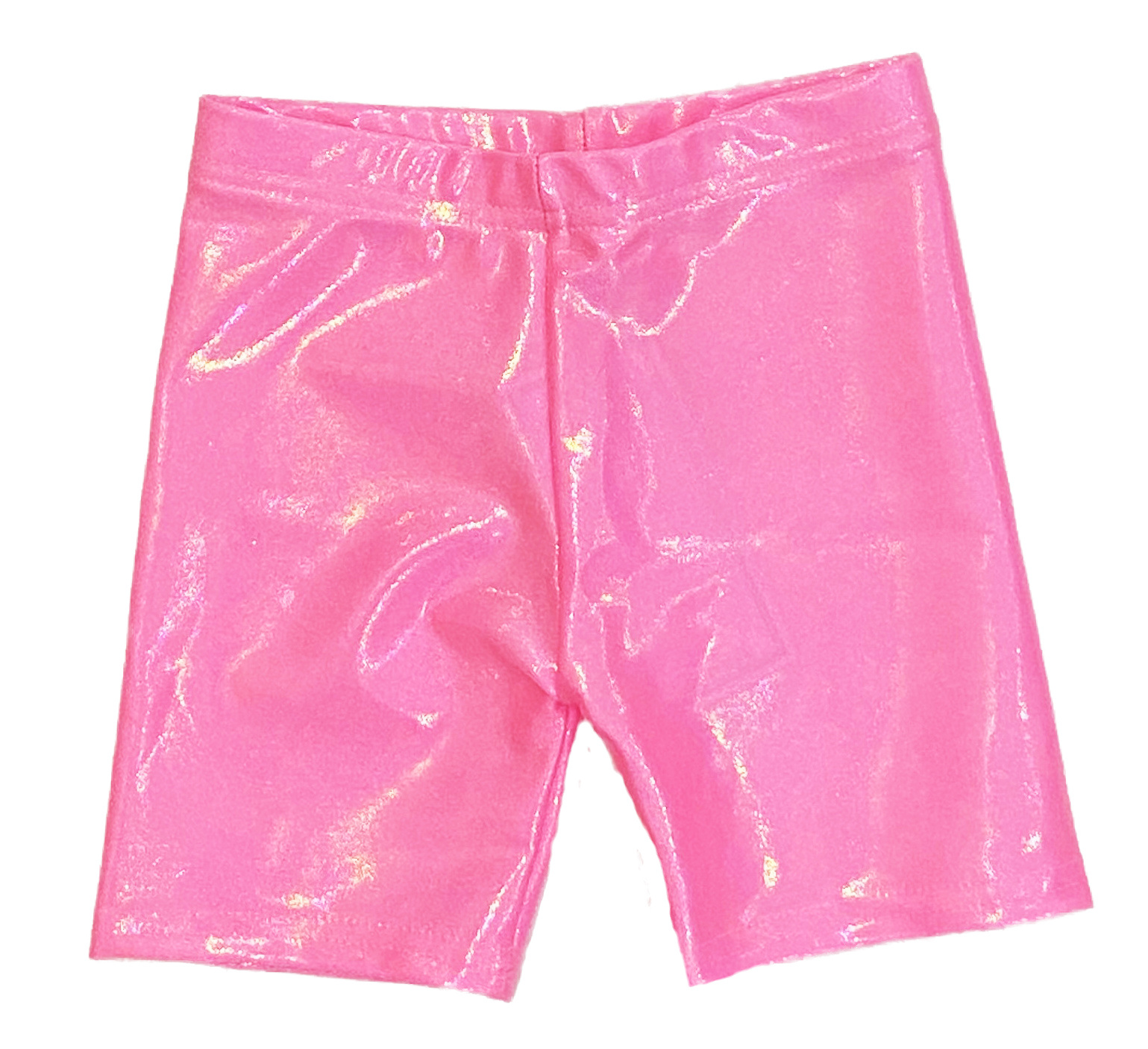 Dori Bubblegum Lame Bike Shorts