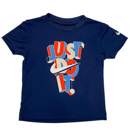 Nike Just Do It Stack Navy DriFit SS Tee