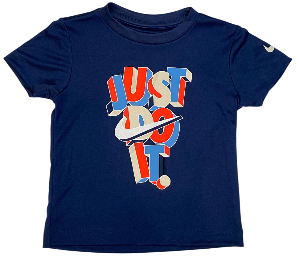 Nike Just Do It Stack Navy DriFit SS Tee