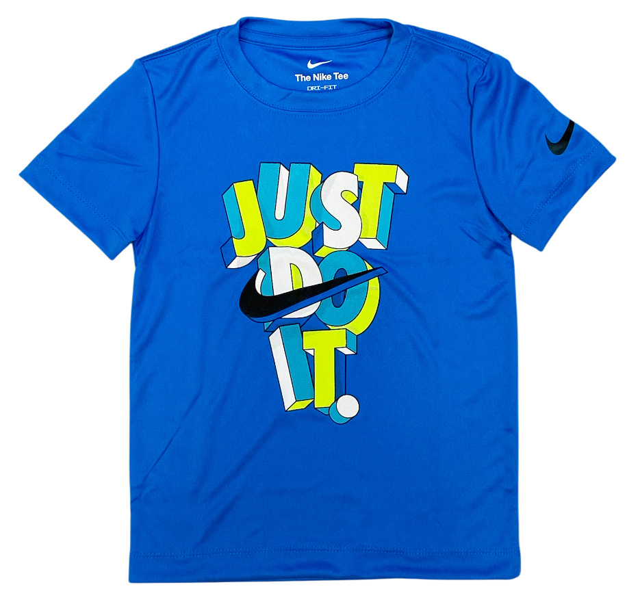 Nike Just Do It Stack Photo Blue DriFit SS Tee