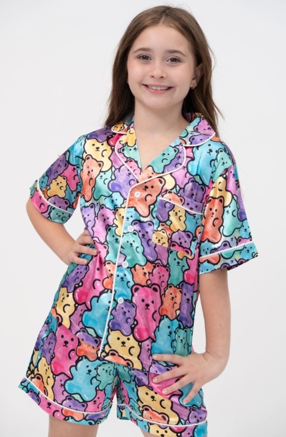 Tweenstyle Neon Gummies Poly/Silk Lounge Set