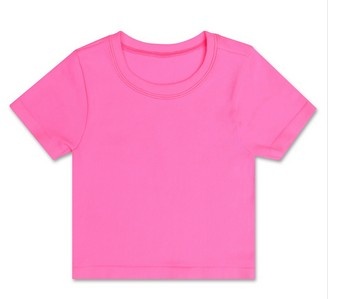 iScream Bright Pink Ribbed SS Top