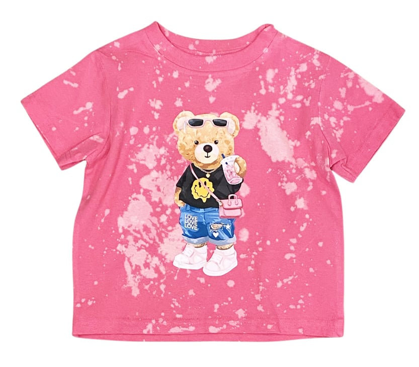 Rock Candy Pink Love Bear SS Tee