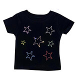 Rock Candy Black Rhinestone Star Infant SS Tee