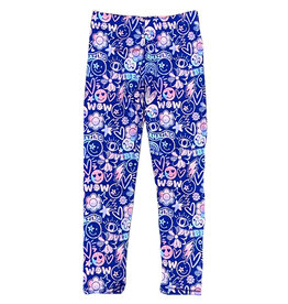 Dori Pink/Blue Pop Art Soft Legging