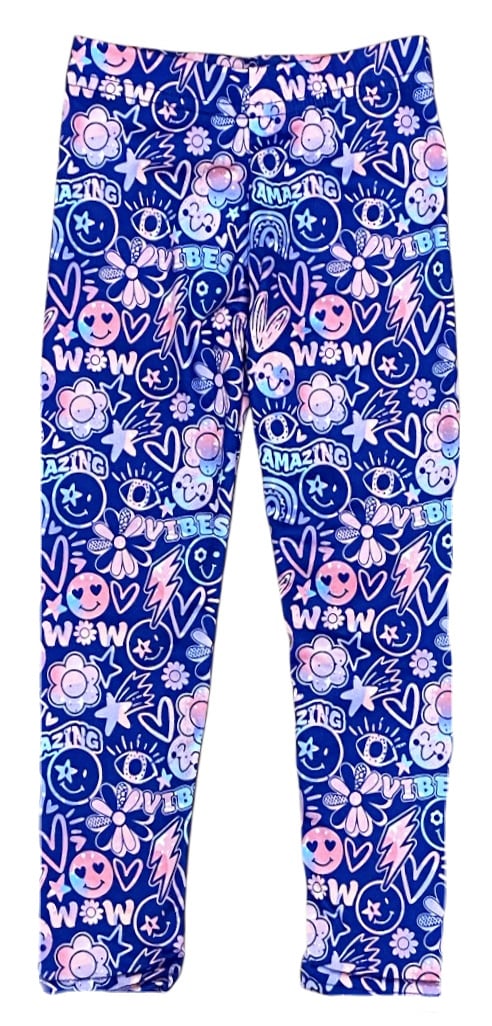 Dori Pink/Blue Pop Art Soft Legging
