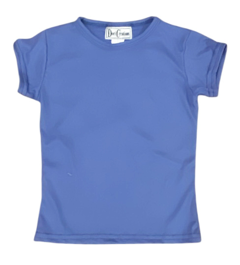 Dori Denim Blue SS Ribbed Tee