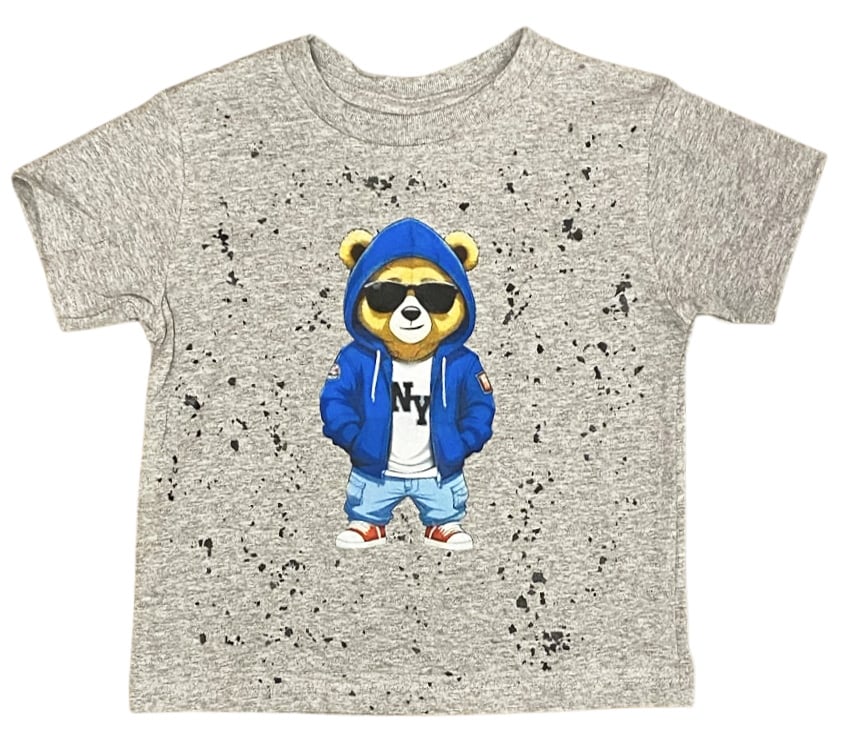 Rock Candy Grey NY Bear SS Tee