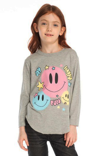 Chaser Colorful Smileys LS Top