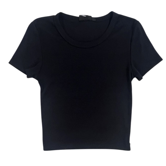 Firehouse Black Ribbed SS Tee