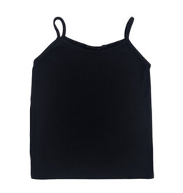 Firehouse Black Ribbed Strappy Tank