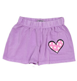 Firehouse Grape Polka Dot Heart Shorts