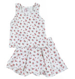 Sofi Ivory Pink Roses Skort Set