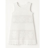 Limeapple White Crochet Coverup