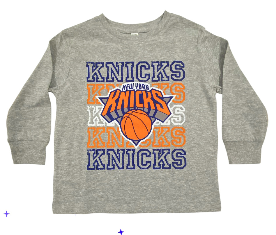 LbL Knicks Distressed LS Tee