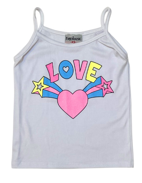 Firehouse Love Strappy Tank Top