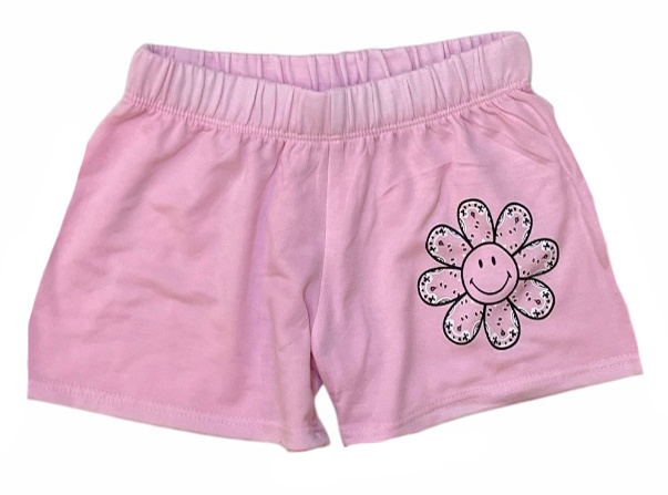 Firehouse Ice Pink Bandana Flower Shorts
