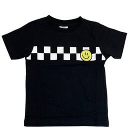 Mish Check Smile Black Infant Tee