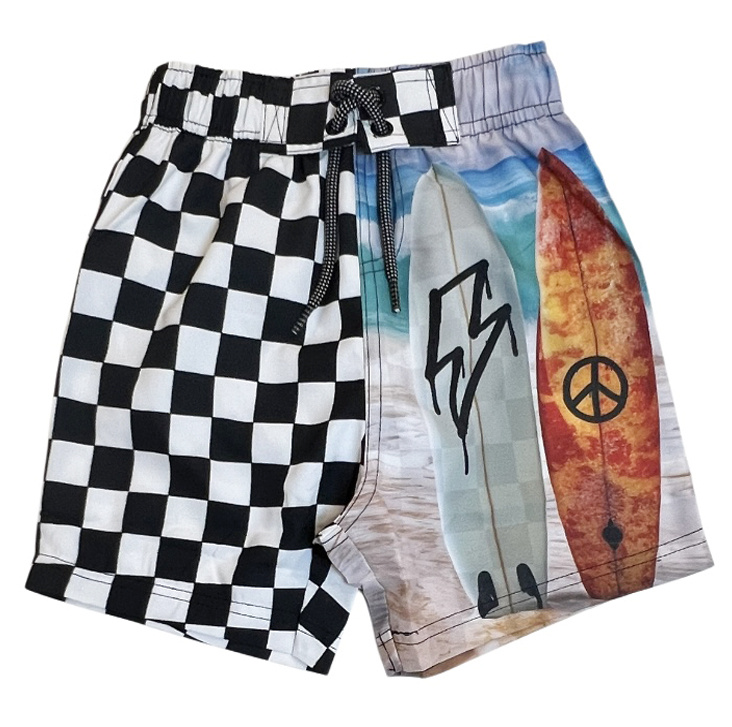 Mish Surf Check Boards Swimsuit
