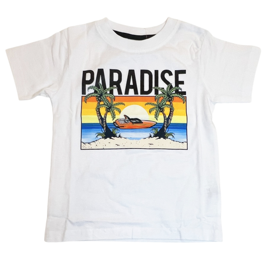 Mish Paradise Speed Boat White Tee