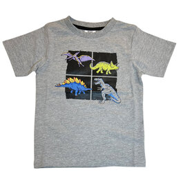 Mish Dino Square Grey Tee