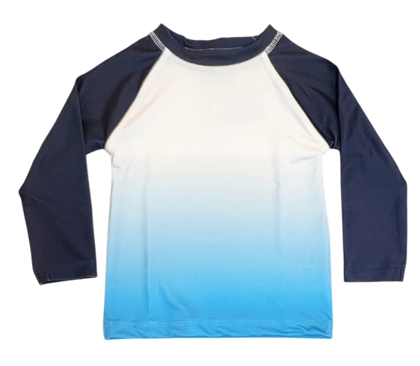 Mish Turq Ombre Navy Infant Rashguard