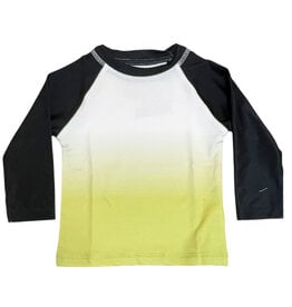 Mish Yellow Ombre Blk. Infant Rashguard