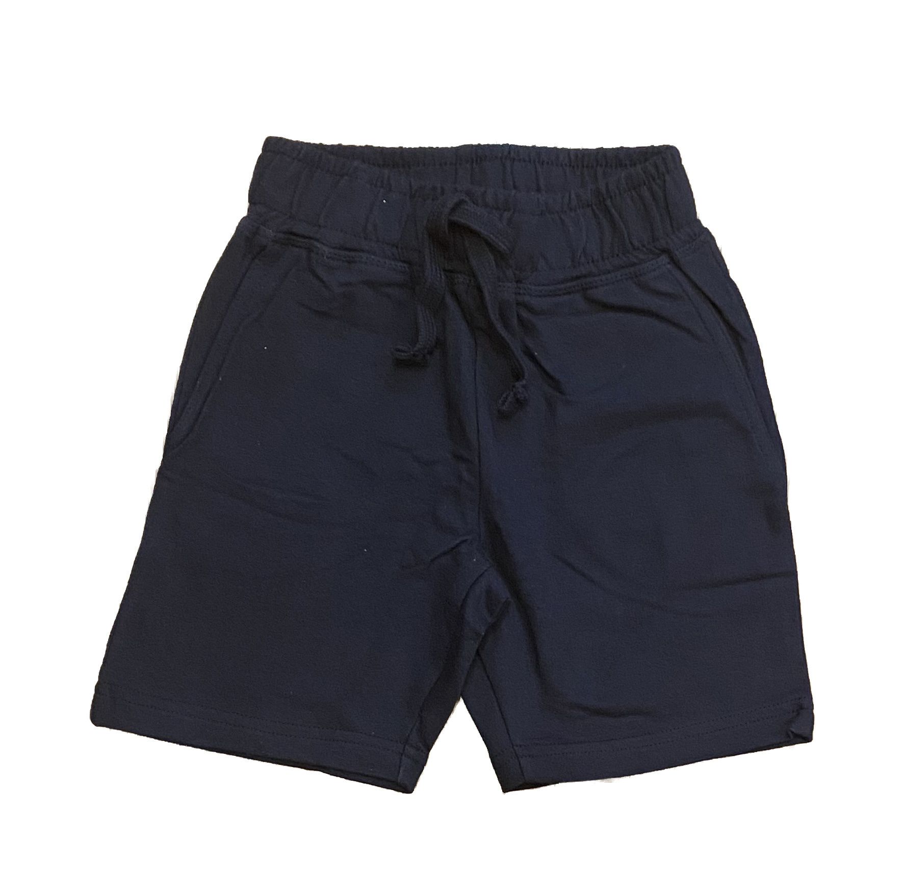 Mish Solid Comfy Pocket Shorts-Navy
