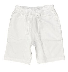 Mish Solid Comfy Pocket Shorts-White