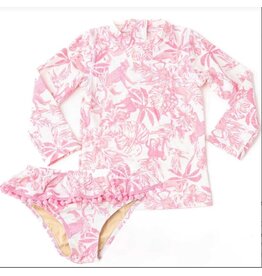 Shade Critters Pink Paradise Rashgd 2pc Inf.Swimsuit