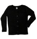 FBZ Black Ribbed Long Cardigan