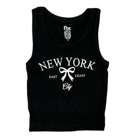 FBZ Blk NYC Coquette Bow Tank
