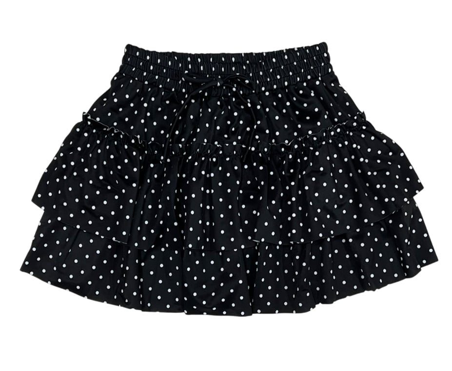 FBZ Blk/Wht Dot Skirt