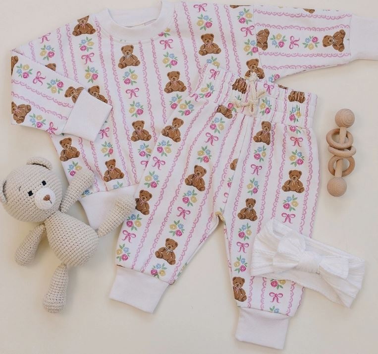 LPK Pink Ribbon Bear Set
