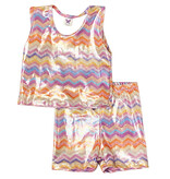 Social Butterfly Zig Zag Lame Inf Bike Short Set