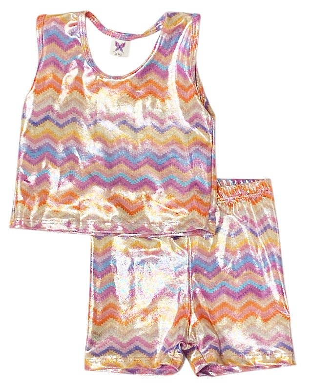 Social Butterfly Zig Zag Lame Inf Bike Short Set