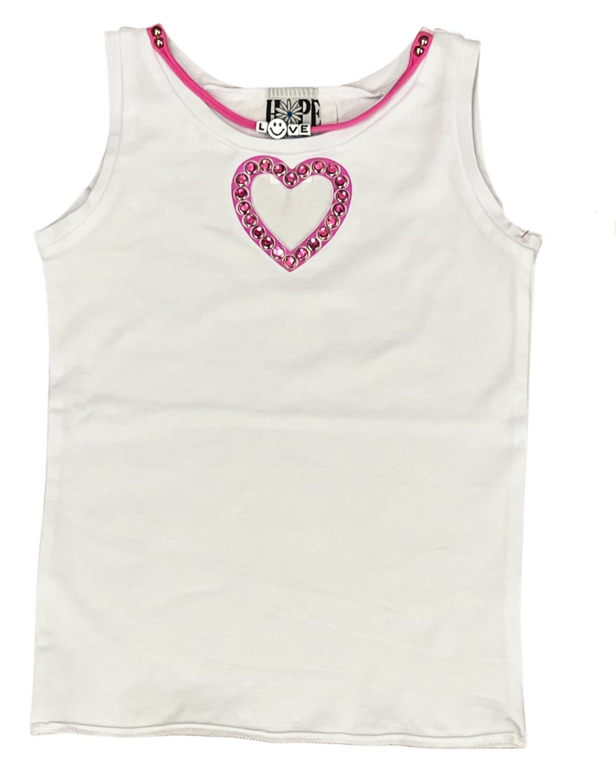 Hope Open Heart Necklace Tank