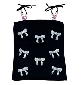 Hope Glitter Bow Strappy Tank