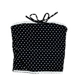 FBZ Black/Wht Dot Tube Top