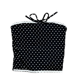 FBZ Black/Wht Dot Tube Top