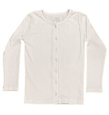 FBZ White Ribbed Cardigan