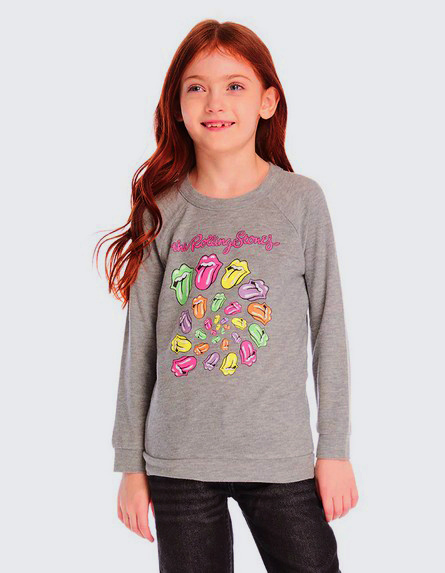 Chaser Rolling Stones Spiral Tongues Top