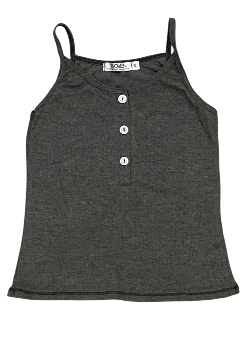 T2Love Char Stappy Ribbed Tank