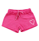 T2Love Fuchsia Draw String Heart Shorts