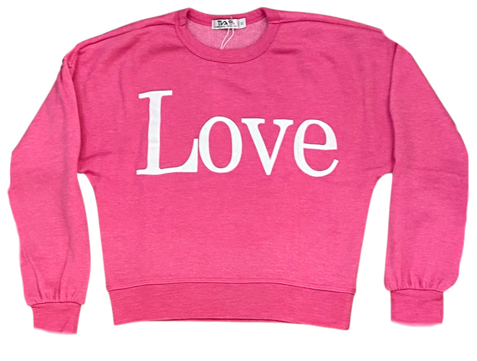 T2Love Fuchsia Love Sweatshirt