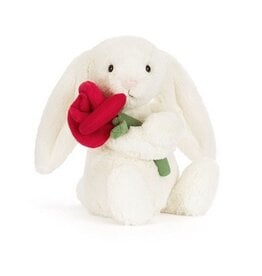 Jellycat Cream Bunny with Rose