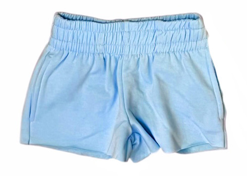 Suzette Baby Blue Soft Cloud Shorts