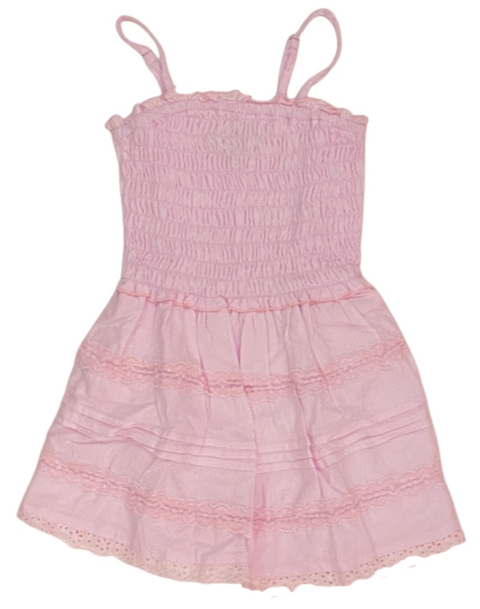 FBZ Pink Lace Trimmed Dress