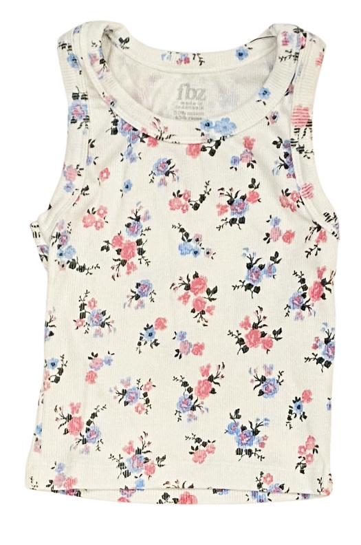 FBZ Sara Floral Ribbed Tank