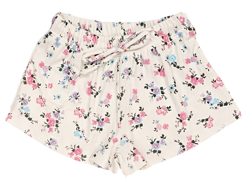 FBZ Sara Floral Ribbed Shorts